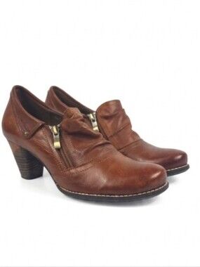 L'artiste By Spring Step Bach Brown Leather Women's Slip On Shoes Size EU40-US 9